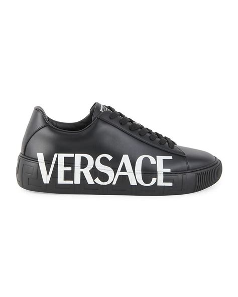 versace nero uomo|versace greca sneakers men.